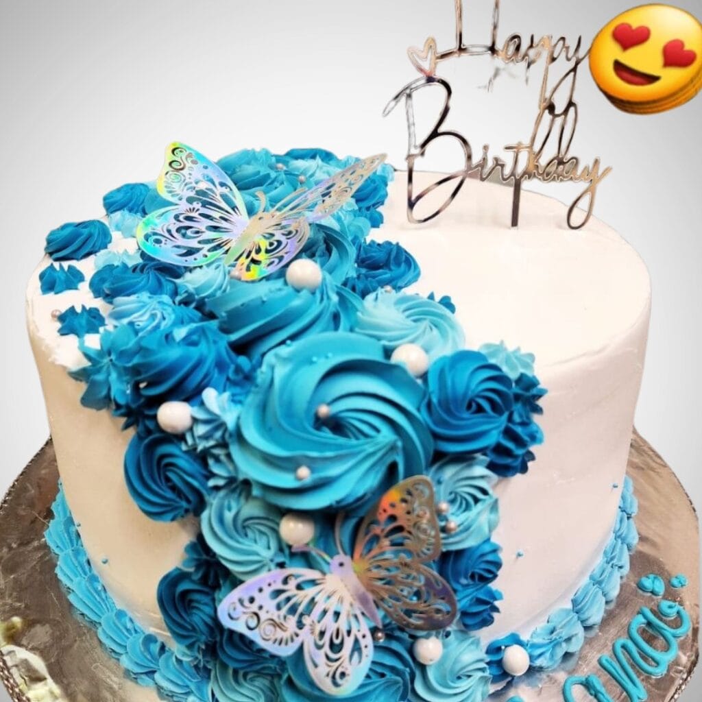 Blue Themed Cake
