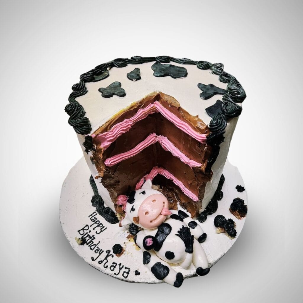 Cow Themed Cake