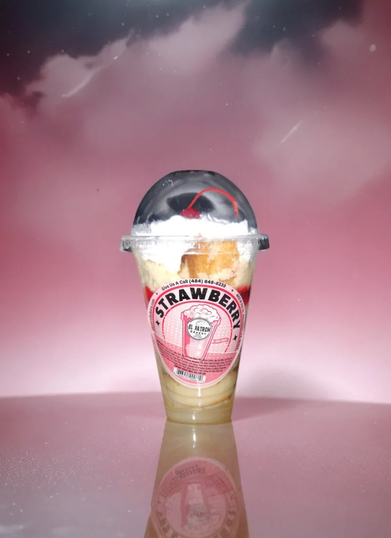 Flavored Tres Leche Cup Strawberry